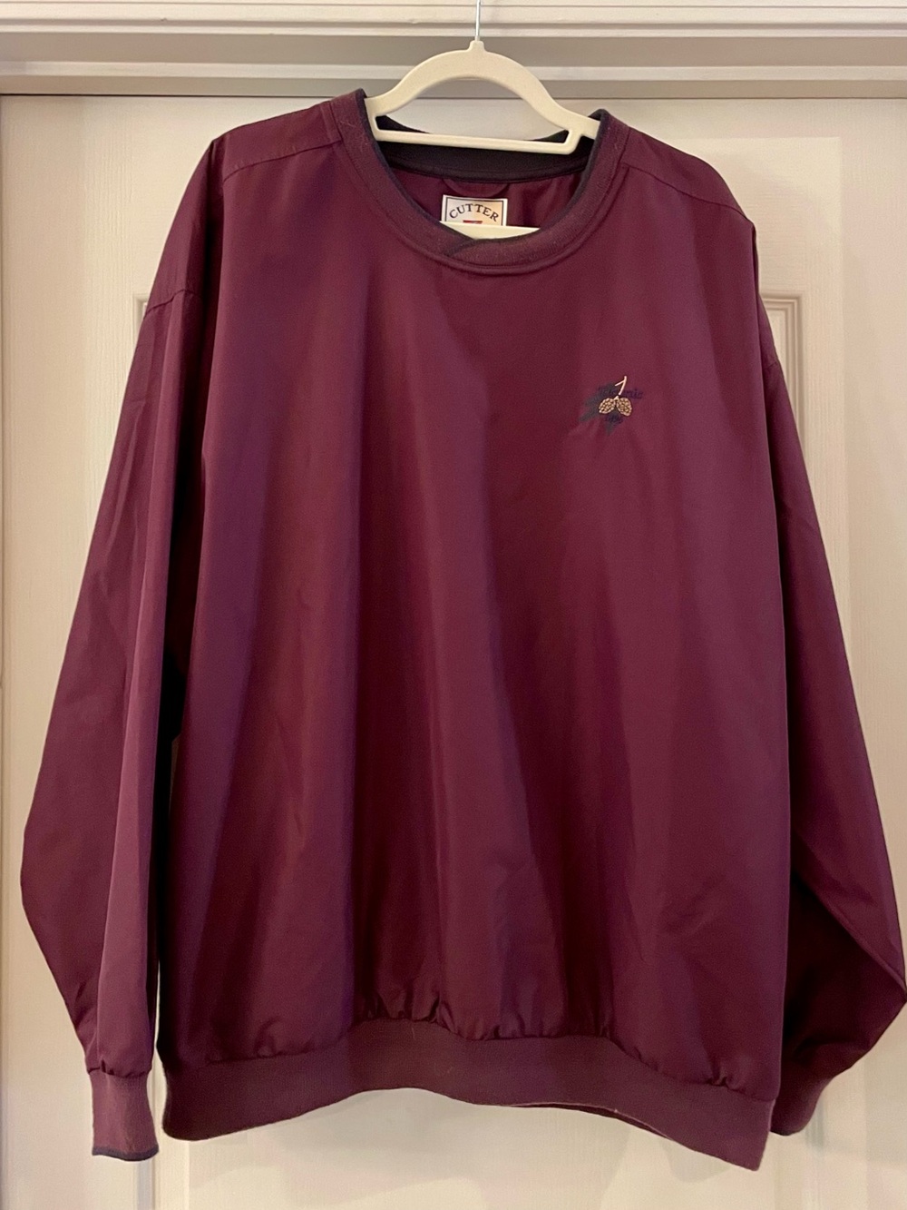 Cutter & Buck Deep Burgundy Laconic Golf Wind Breaker Size XL